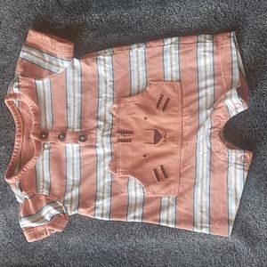 Just One You by carters striped tiger baby boy romper